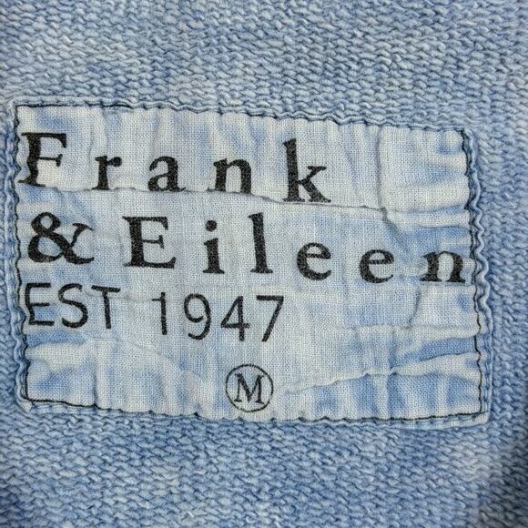 Frank & Eileen Women’s M Blue Tie Dye Long Sleeve Cropped Pullover Sweatshirt - Picture 3 of 7